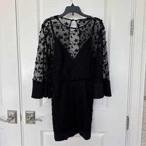Beulah Elegant Black Romper Shorts size small